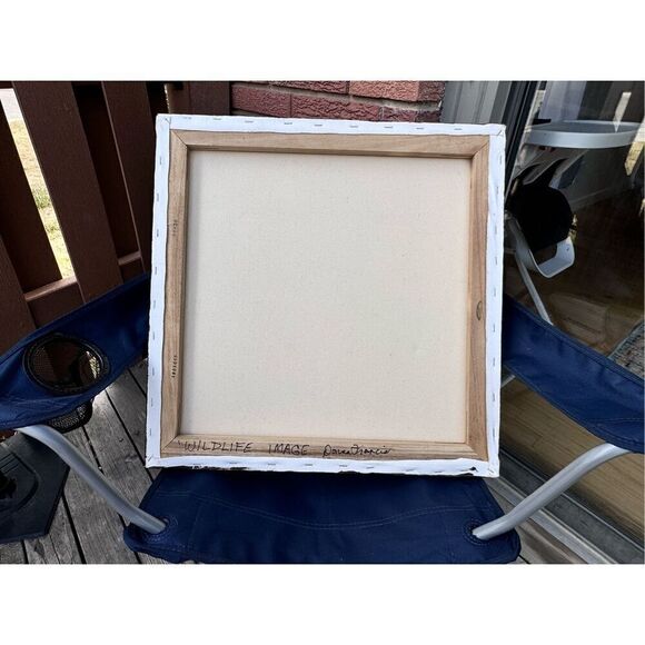 Abstract Geometric painting canvas western cow Leather 20 x 20  Donna Francis Wi - Picture 7 of 16